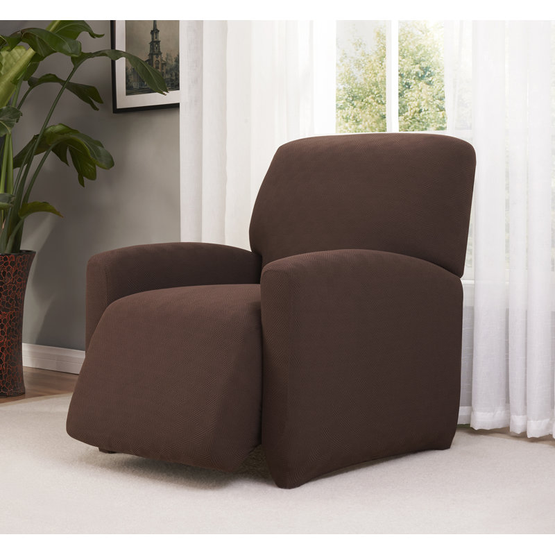 Latitude Run® Checkerboard Large Box Cushion Recliner Slipcover